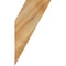 Ekena Millwork 6"W x 10"D x 18"H Traditional Rough Sawn Knee Brace, Western Red Cedar BRC06X10X18TRA00RWR - alternate 3